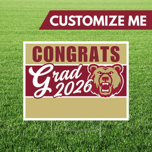 Logan High School Custom Name Grad Yard Sign 24" x 18" | 1 ct