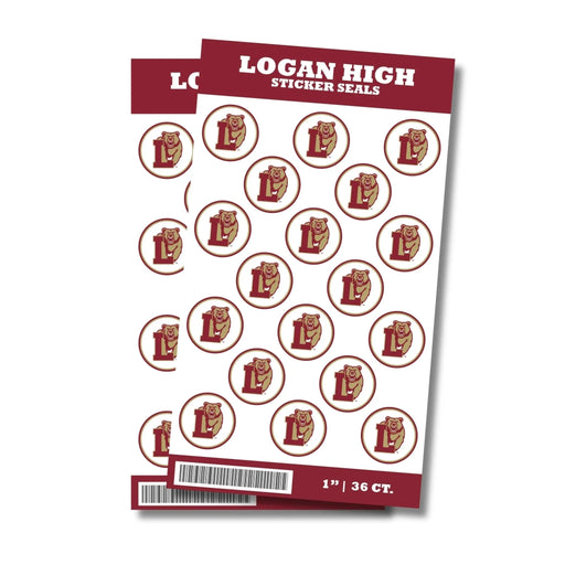 Logan High School Sticker Seal 1" | 36 ct