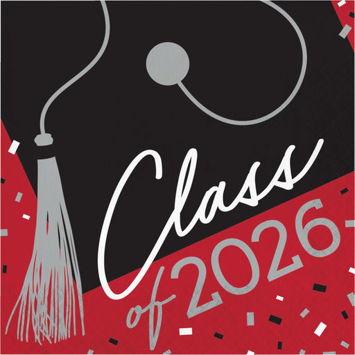 Class of 2026 Red Lunch Napkins | 36ct