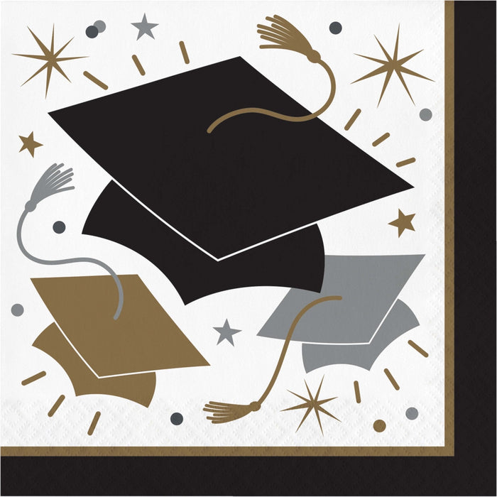 Luncheon Napkin Glowing Graduation | 16ct - Party Supplies