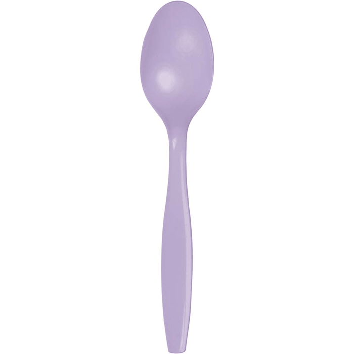 Luscious Lavender Premium Plastic Spoons 24 | ct - Zurchers