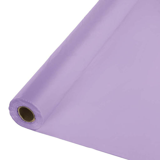 Luscious Lavender Plastic Tablecover Roll 100'x40" | 1ct
