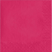 Bright magenta paper napkins with a quilted texture pattern visible on the right and bottom edges against a solid colored background.