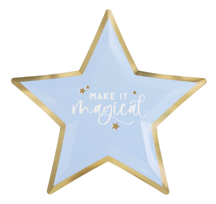 10in Star Shaped Plate Magically Mystical - Party Supplies