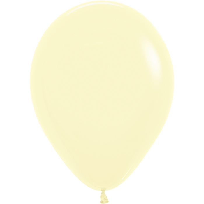 Matte Yellow Latex Balloon w/ Helium & Hi - Float, 11" | 1 ct - Zurchers