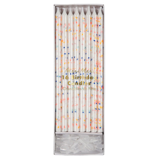 Neon Confetti Candles | 16ct