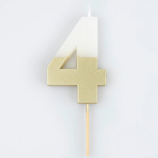 Gold Dipped #4 Candle | 1ct