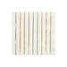 Gold Stripe Large Napkin with white paper design, thin metallic gold vertical stripes, and subtle embossed border details on a white background.