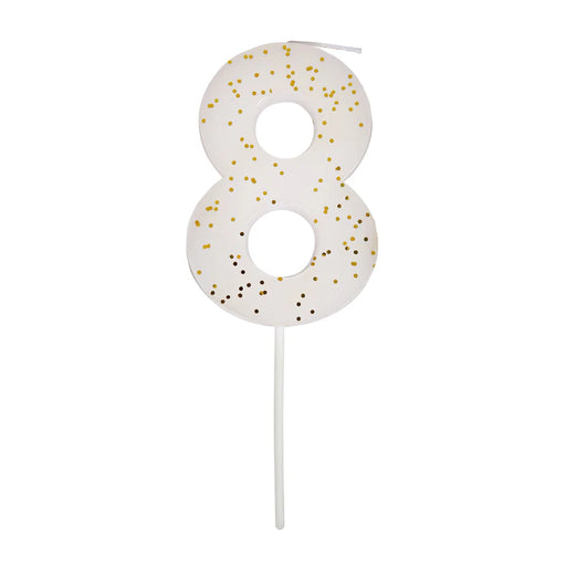 White #8 Candle | 1ct