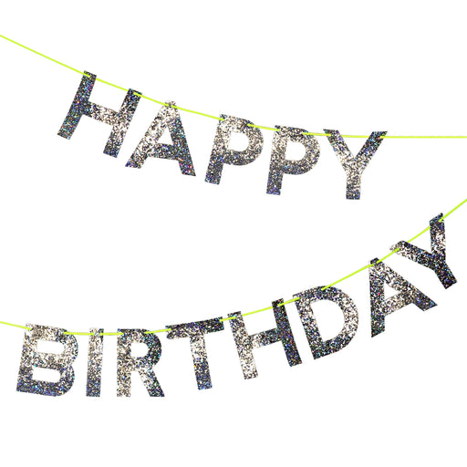 Silver Happy Birthday Garland | 1ct
