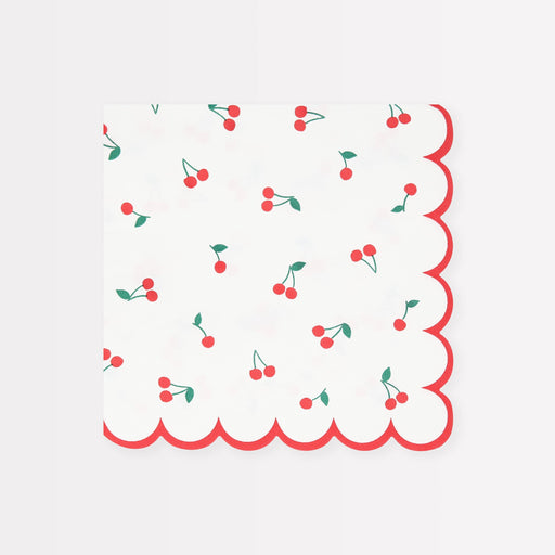 Cherry Pattern Large Napkins | 16ct