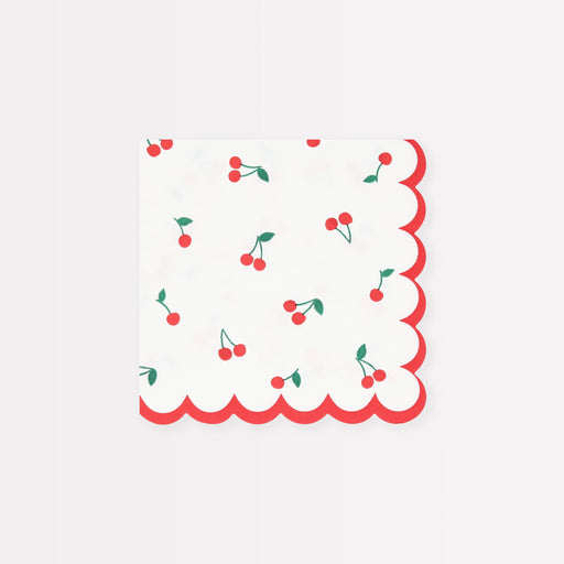 Cherry Pattern Small Napkins | 16ct