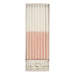 Pale Pink Glitter Dipped Candles in clear packaging with white birthday candles and sparkling pale pink glitter dipped ends.