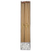 Gold Long Candles in clear packaging with 16 tall metallic gold birthday candles and white candle holders.