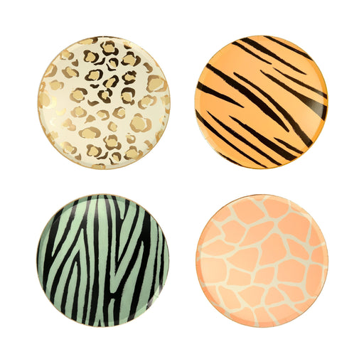 Safari Animal Print Side Plates | 8ct