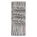 Silver Swirly Candles in clear packaging with 20 long metallic silver wavy birthday candles.