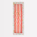 Assorted Pink Twisted Party Candles in pink, peach, coral, and blush tones displayed in a floral Liberty-style box.