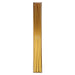 Gold tall tapered candles with a metallic finish arranged for elegant table décor.
