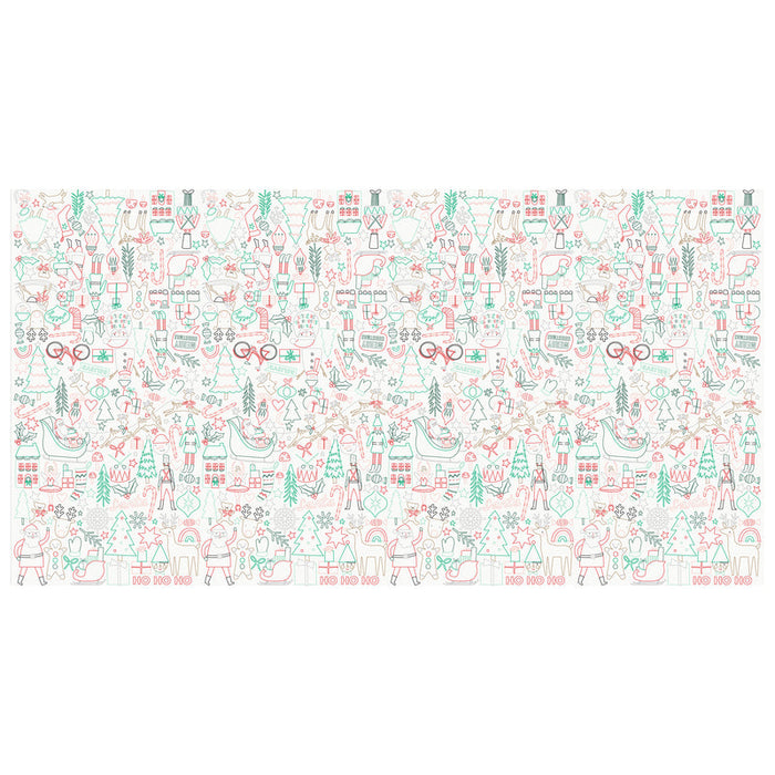 Christmas Coloring Activity Tablecloth