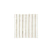 Gold Stripe Small Napkin with white background and slim vertical metallic gold foil stripes.