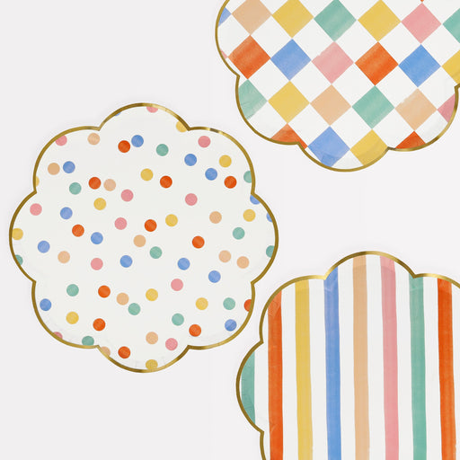 Colorful Pattern Dinner Plates | 8ct
