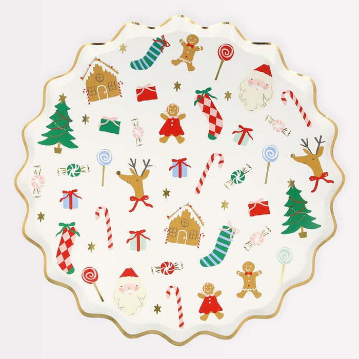 Single Jolly Christmas Dinner Plate