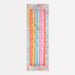 Pastel Rainbow Garden Party Candles in assorted soft colors with twisted shapes inside a floral box.