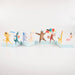 Animal Parade concertina card with illustrated animals, balloons, flags, instruments, gifts, and festive party hats.