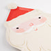 Closeup of Jolly Christmas Santa Plate