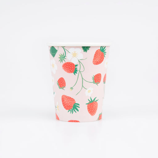 Strawberry Pattern Cups | 8ct