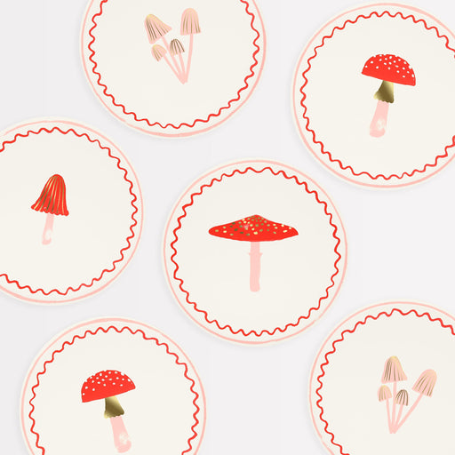 Merry Mushrooms Side Plates | 8ct