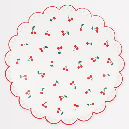 Cherry Pattern Dinner Plates | 8ct