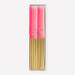 Gold Dipped Pink Mix Candles in clear packaging with long pink, coral, and blush birthday candles featuring metallic gold dipped ends.