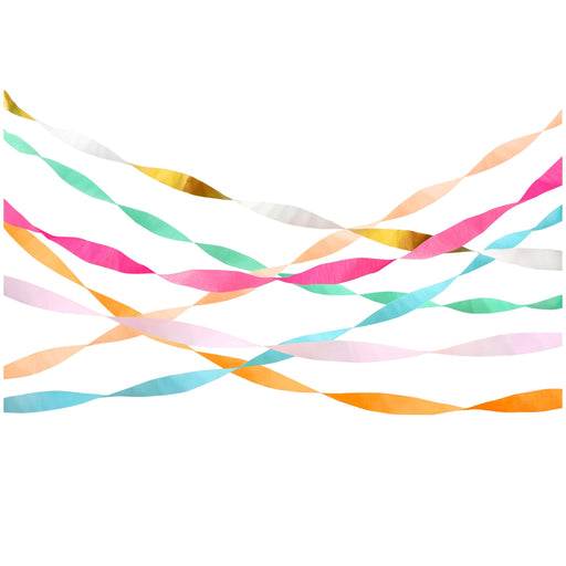 Bright Crepe Paper Streamers | 7ct