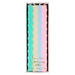 Pastel Wavy Candles in clear packaging with long wavy birthday candles in mint, cream, light blue, and pink.
