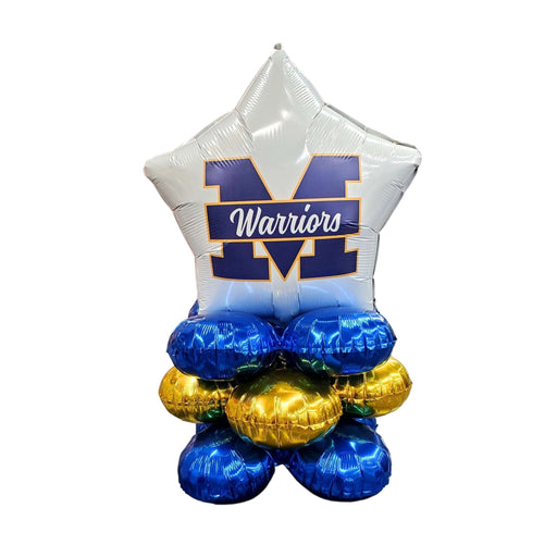 Meridian High School Air-filled Balloon Quad 17" | 1ct