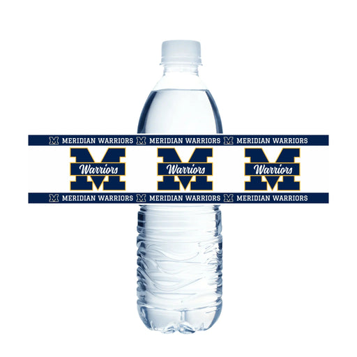 Meridian High School Water Bottle Labels | 12 ct