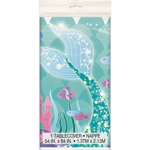 Mermaid Plastic Tablecover | 1ct