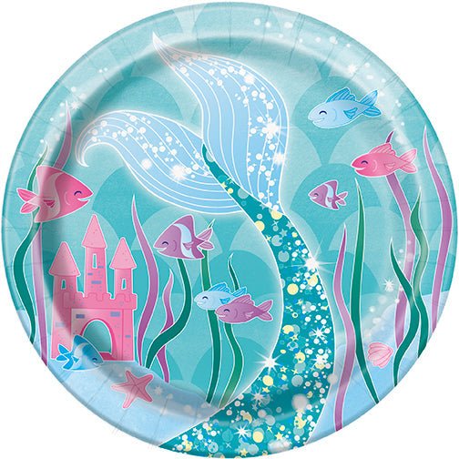 Mermaid Plate 7in | 8ct