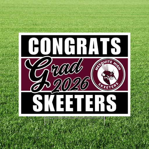Mesquite TX Grad Yard Sign 18x24" | 1ct