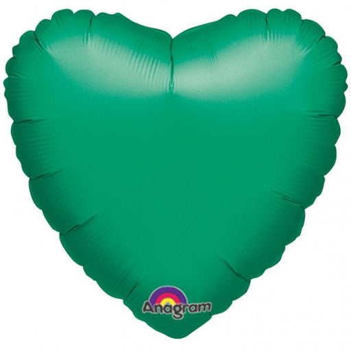 Metallic Green Heart Mylar Balloon 18" | 1ct.