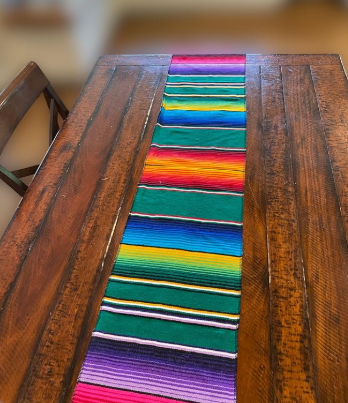 Mexican Serape Blanket Table Runner | 1ct