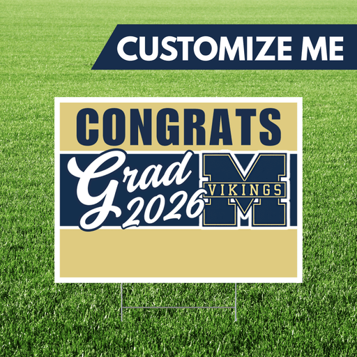 Middleton High School Custom Name Grad Yard Sign 24" x 18" | 1 ct