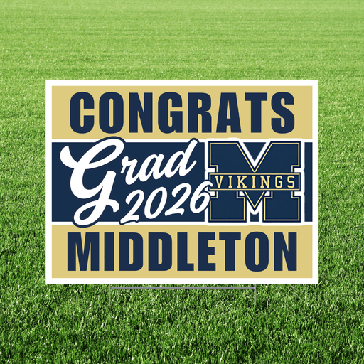Middleton High School Grad Yard Sign 24" x 18" | 1 ct