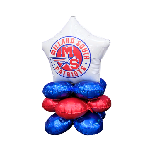 Millard South High School Air-filled Balloon Quad 17" | 1ct