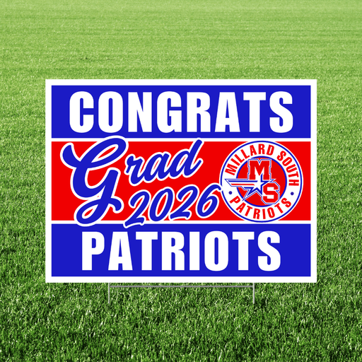 Millard South NE Grad Yard Sign 18x24" | 1ct