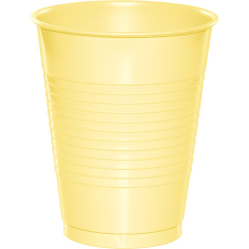 Mimosa Yellow Plastic Cups 16oz | 20ct