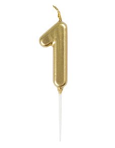 Mini Gold Number 1  Candle | 1ct