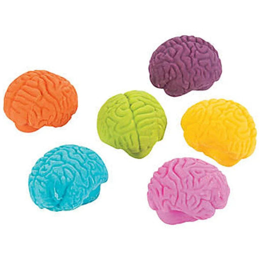 Mini Brain-Shaped Erasers | 12ct