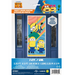 Despicable Me 4 Minions door poster package showing a colorful Minions party poster displayed on a blue front door.